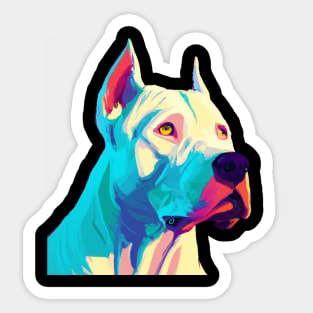 Dogo Argentino Pop Art - Dog Lover Gifts Sticker